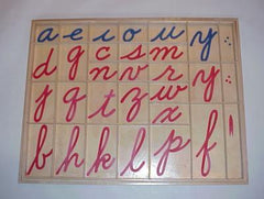 Box for Cursive Moveable Alphabet